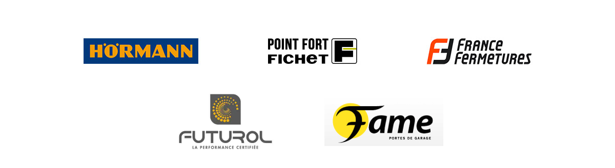 Logos Point Fort Fichet, Hormann et France Fermetures
